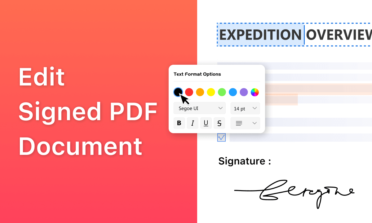 How to Edit Signed PDF Document