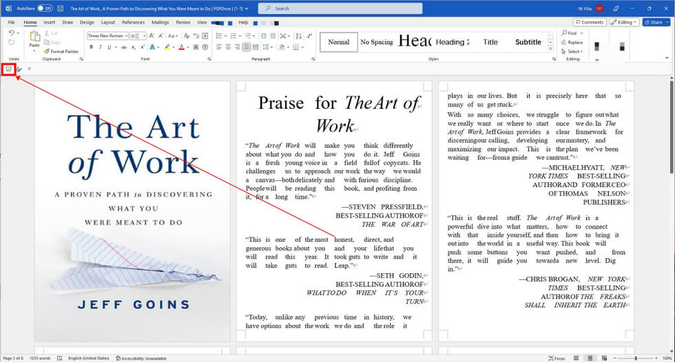 Have PDF Read to You in Microsoft Word