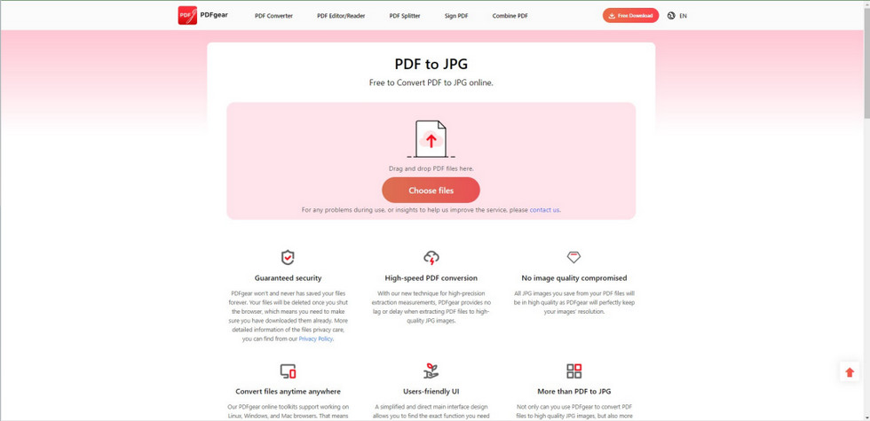 Convert PDF to Pictures by PDFgear