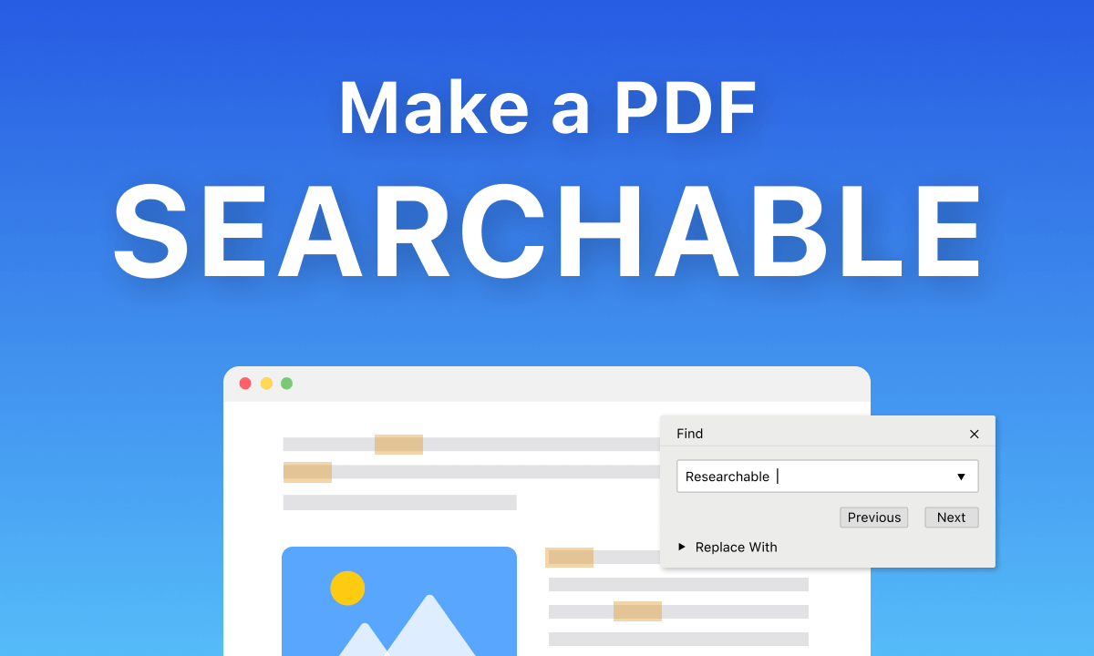 How to Make a PDF Searchable