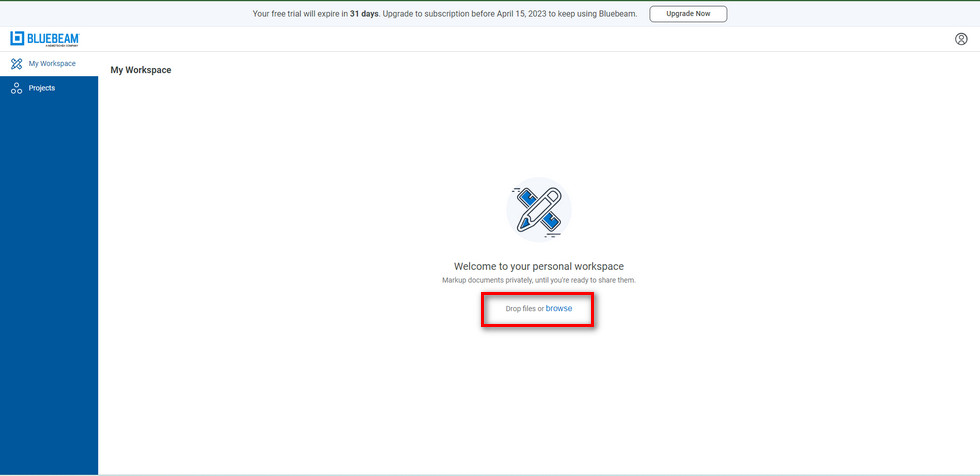 Upload PDF to Bluebeam Cloud