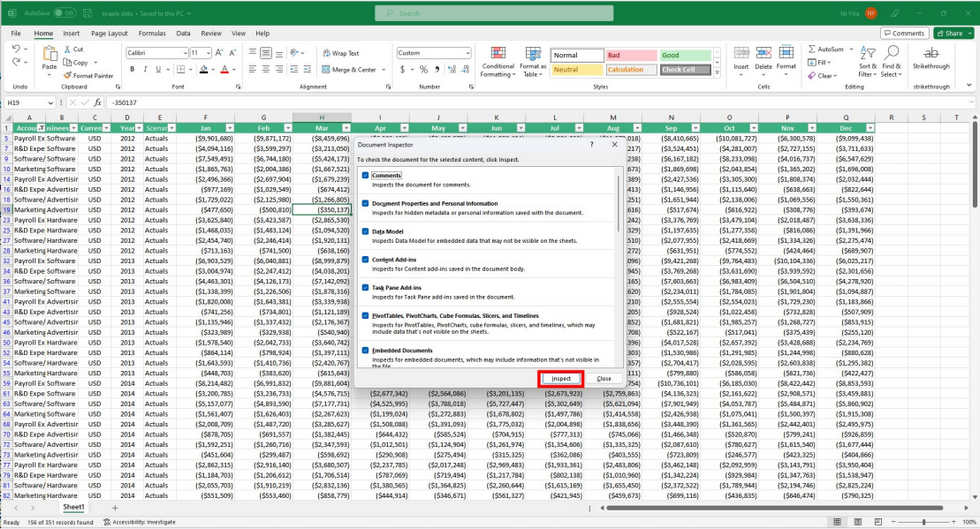 Start the Automatic Data Inspection Tool