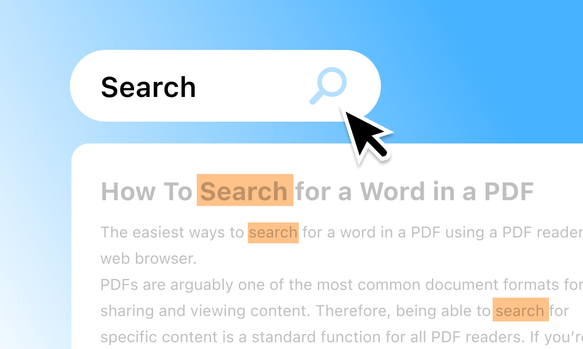 How to Search in a PDF