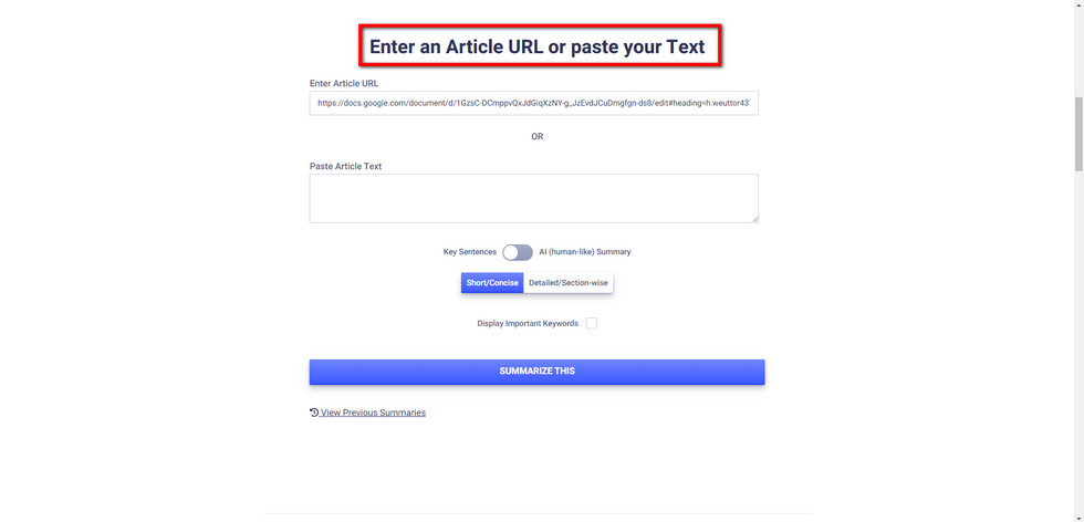 Add Article to TLDR