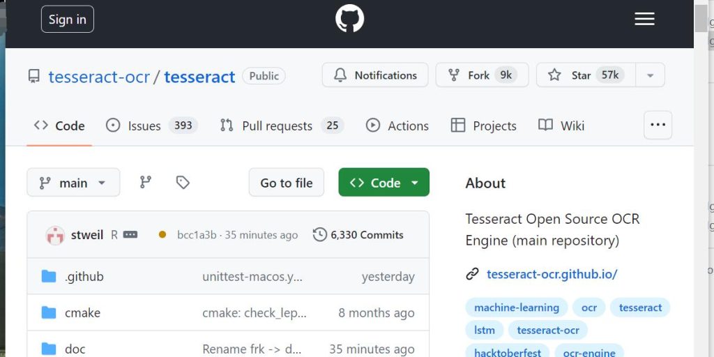 Download and Install Tesseract 