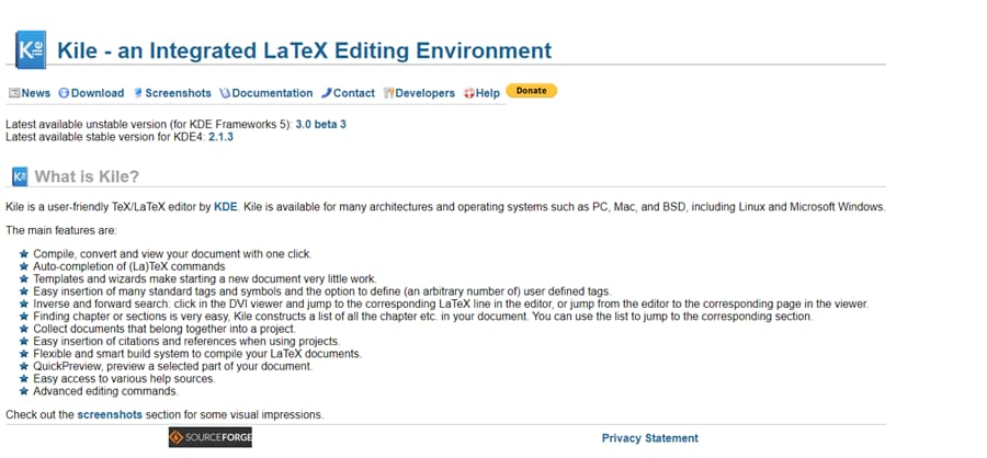 Kile LaTeX Editor