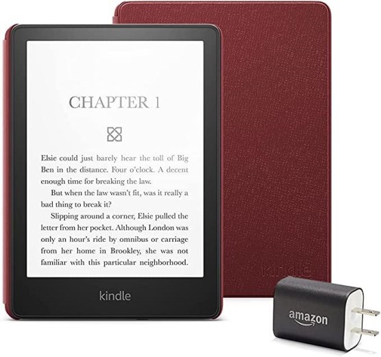 Kindle Paperwhite along with accessories