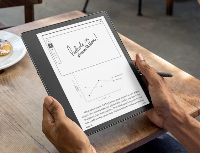 Kindle Scribe with its stylus