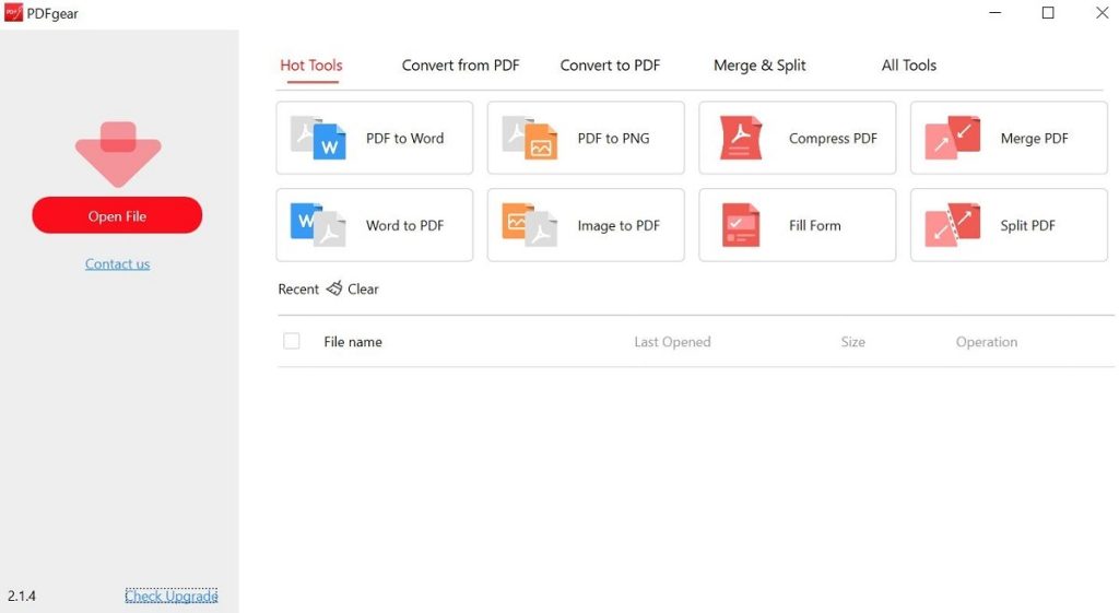 Launch PDFgear Software on Your Device