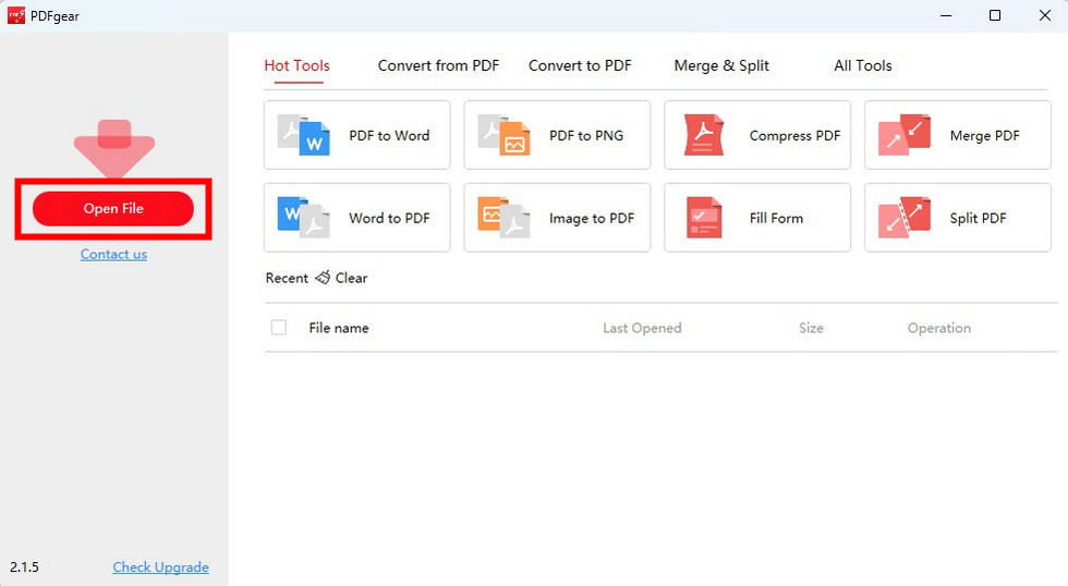 Launch PDFgear to Print a PDF with Comments