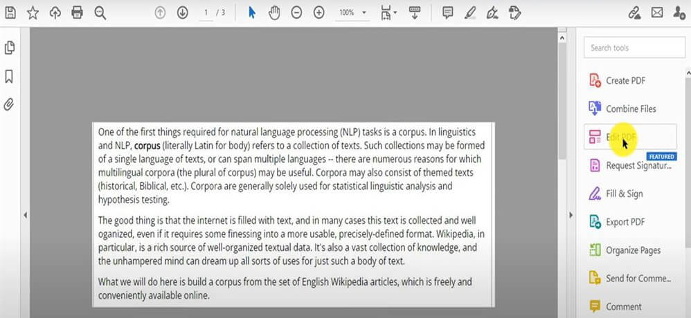 Edit PDF in Adobe Acrobat
