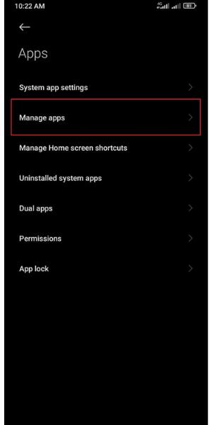 Manage Apps on Android