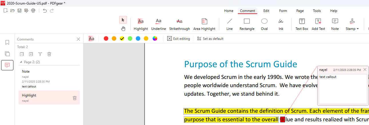 Manage Callout Boxes