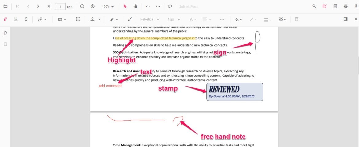 Annotate a PDF on Windows Online
