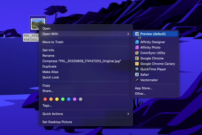 Open a PDF Image with Preview