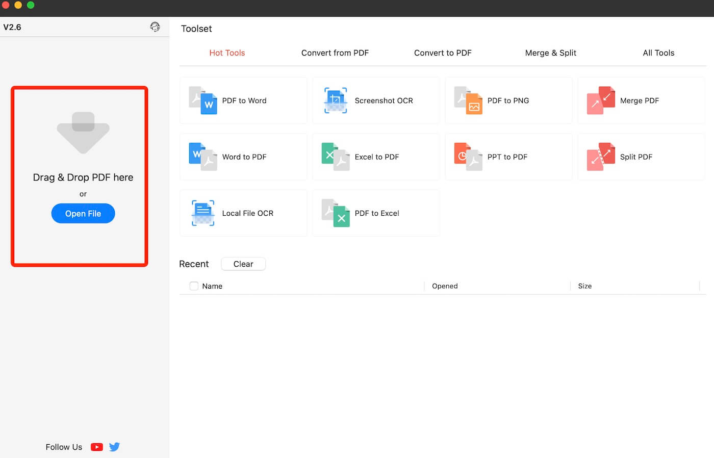 Open a PDF in PDFgear
