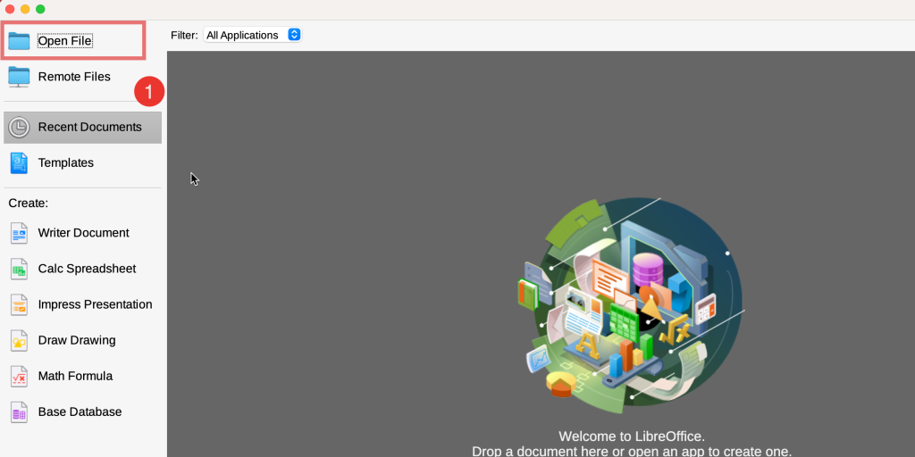 Open File in LibreOffice