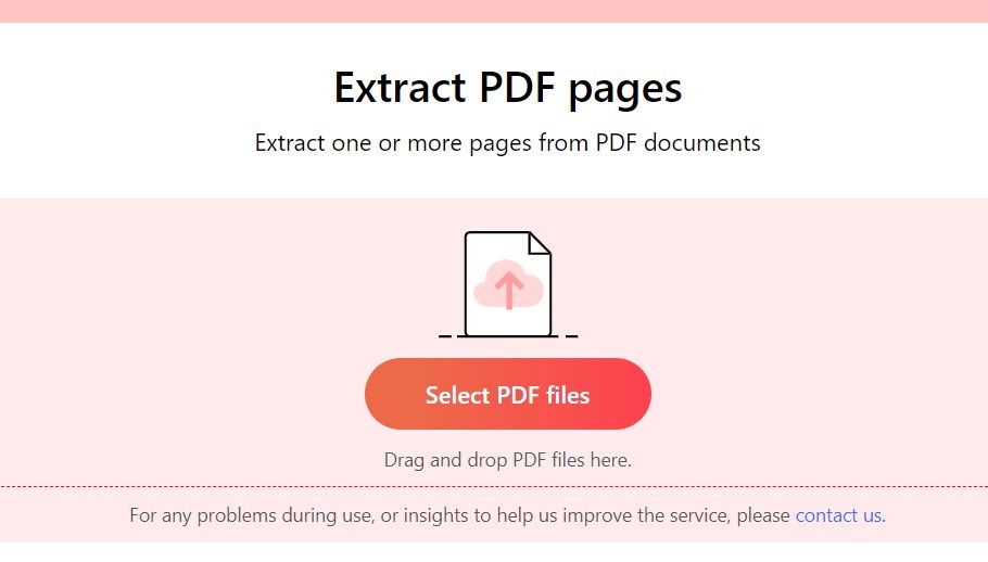Open the Online PDF Page Extractor
