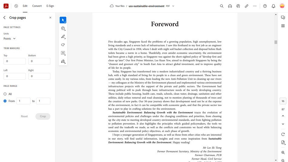 Acrobat Online PDF Cropper