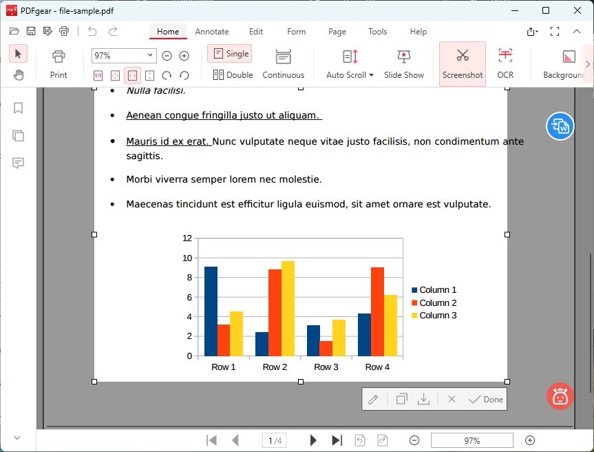 PDFgear Snipping Tool