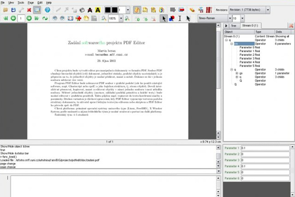 PDFedit Open-source PDF Editor