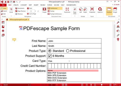 PDFescape PDF Editor