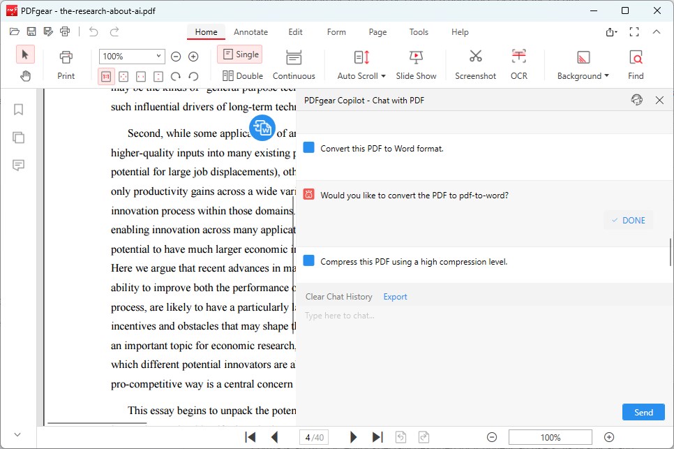 PDFgear AI PDF Editor