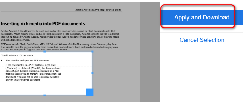 Apply and Download