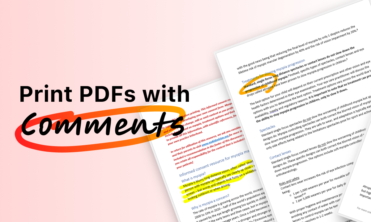 Print PDFs with Comments 