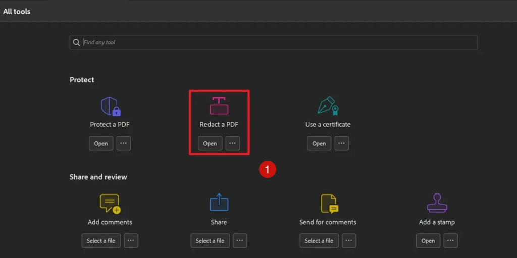 Redact a PDF in Acrobat