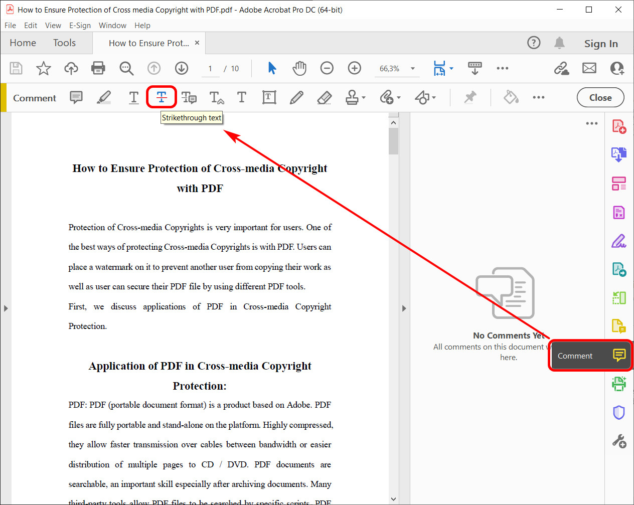 Redline PDF with Acrobat