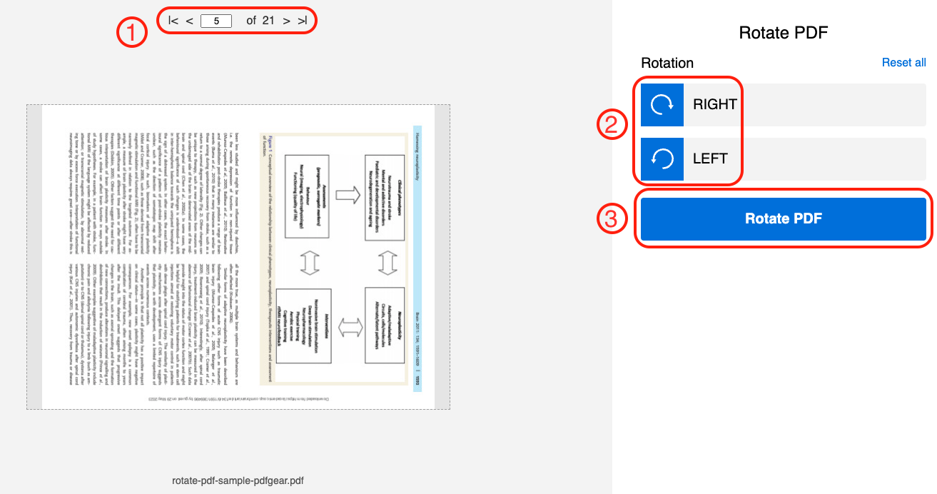 Rotate PDF from Landscape to Portrait