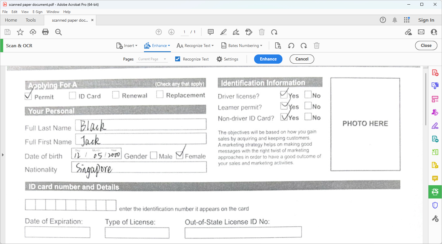 Rotate and Crop PDF in Acrobat