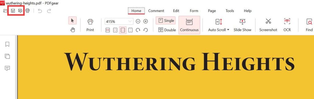 Save the Metadata-free PDF in PDFgear