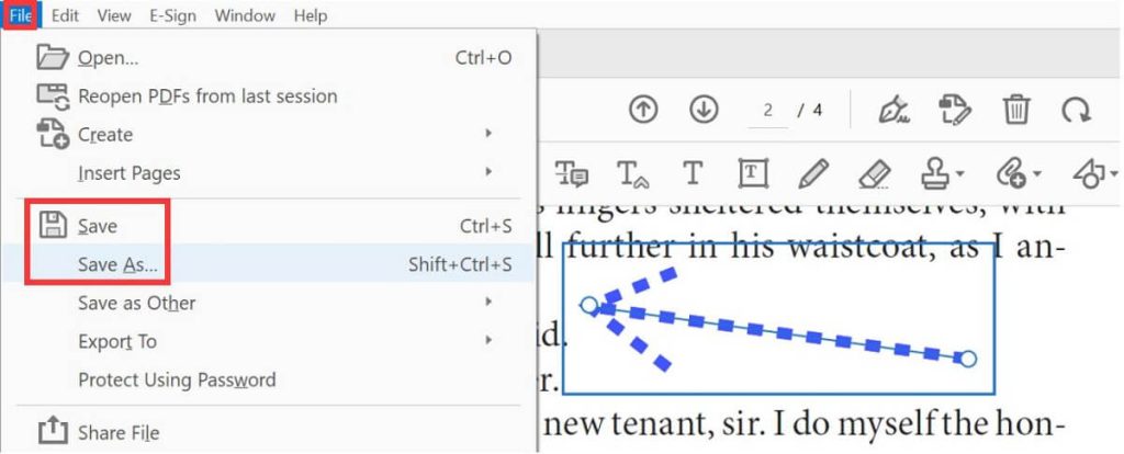 Save the Updated PDF File in Adobe Acrobat