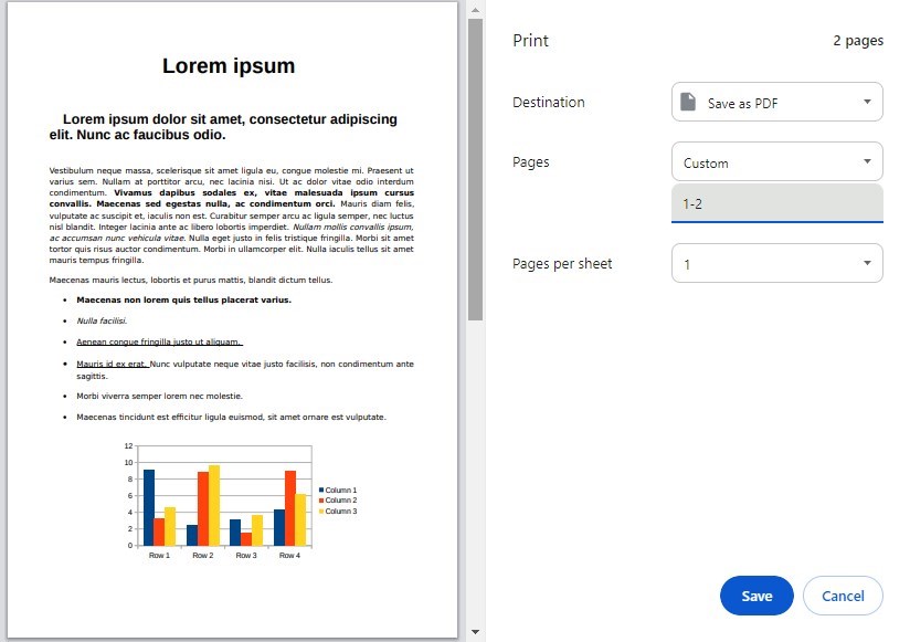 Customize the Pages Setting