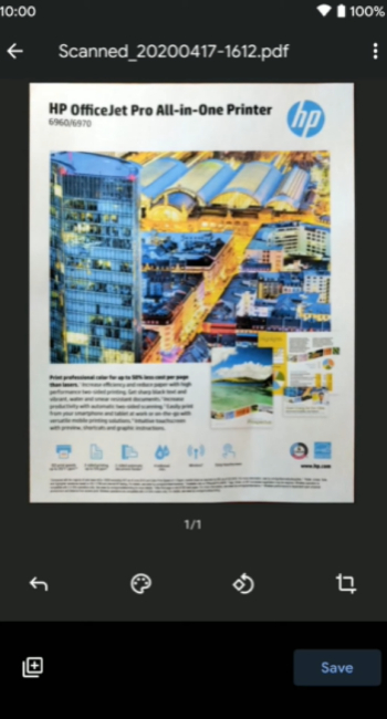 Save Scans to Google Drive