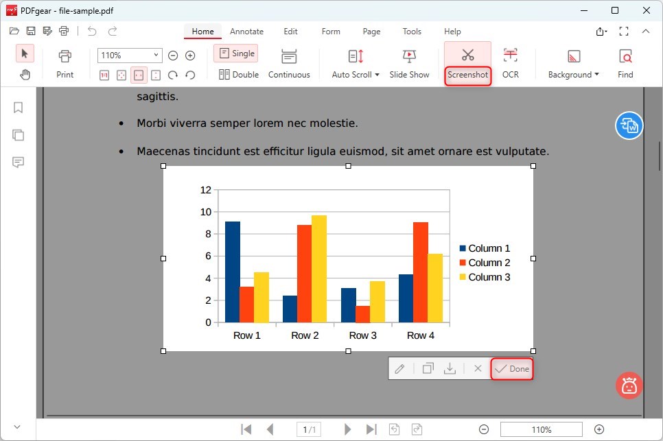 Screenshot the Diagram Image in PDF