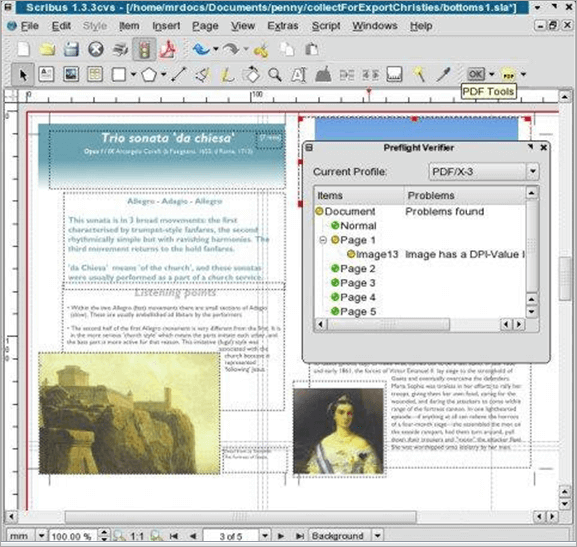 Scribus PDF Editor
