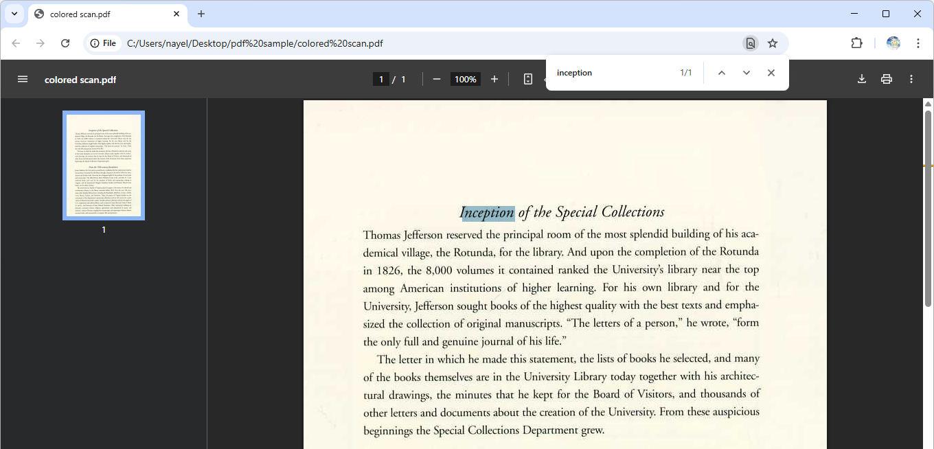Search in Chrome