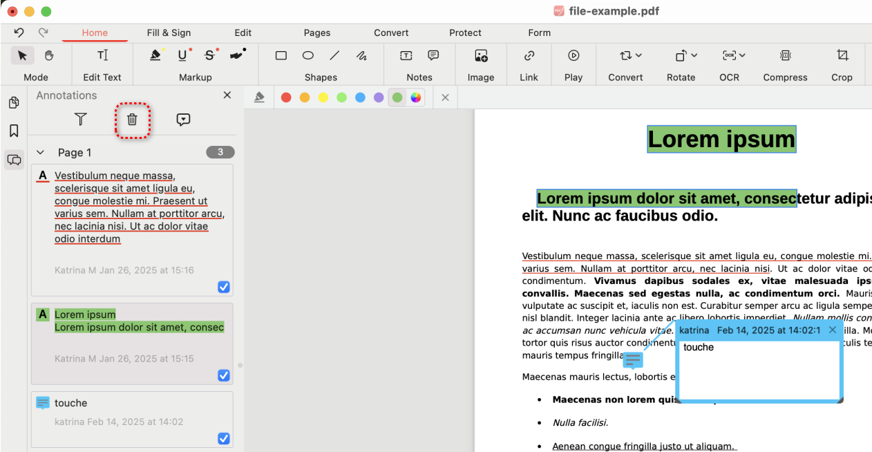 Select All and Delete