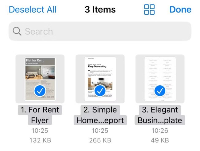 Select Files on the Files App
