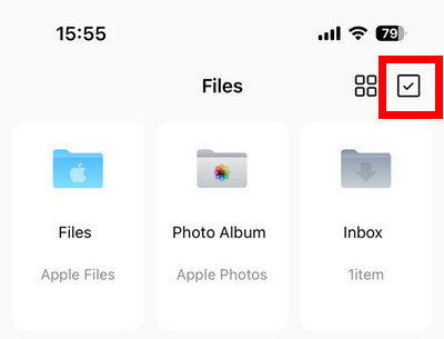 Select Multiple PDFs in PDFgear for iOS