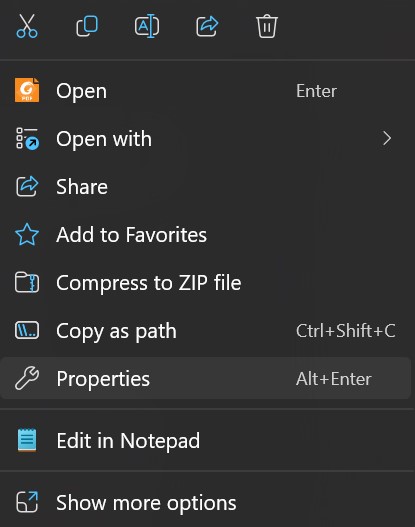 Select Properties