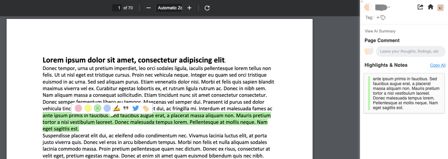 Select Text and Highlight 
