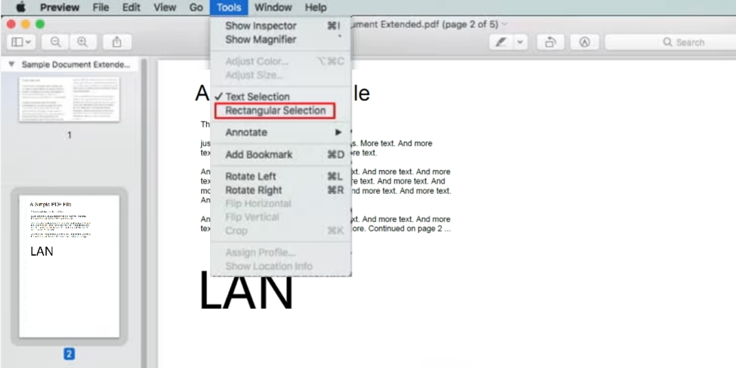 Select the Rectangle Tool