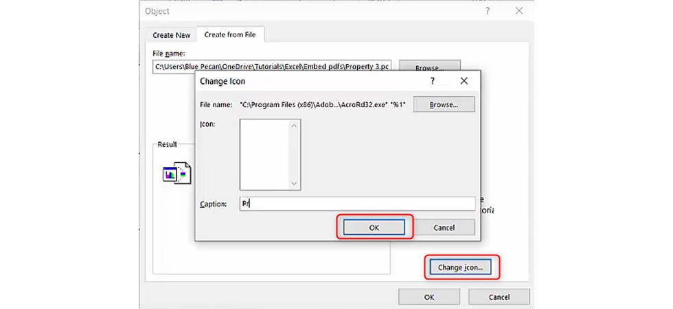 Select to Change Icon