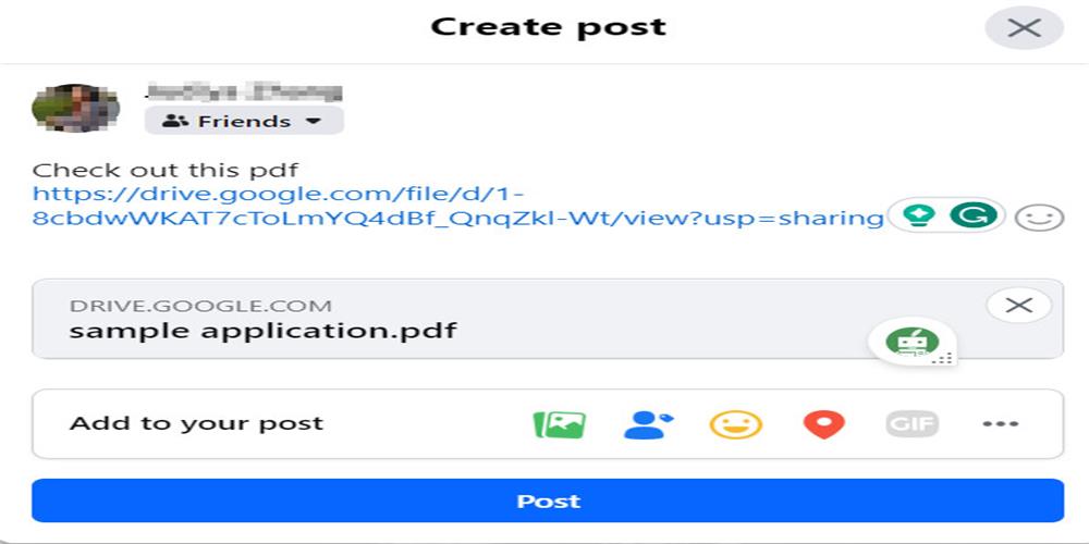 Post the Link