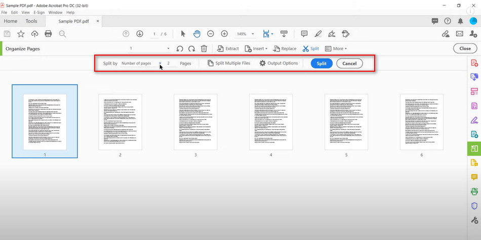 Split PDF Pages in Half in Acrobat