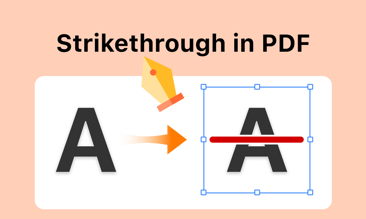 Strikethrough in Adobe Acrobat